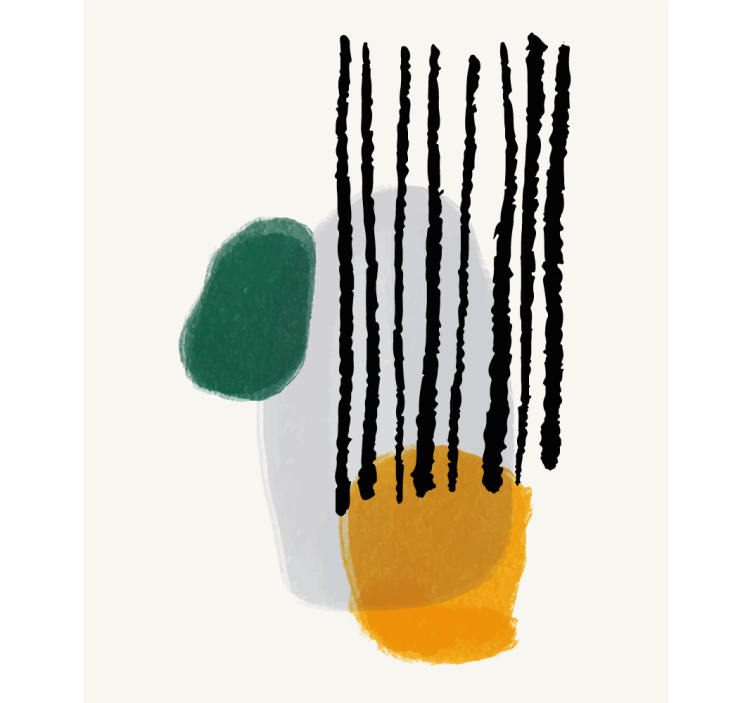 Rianning 抽象艺术 卷簾绘画 - TenStickers