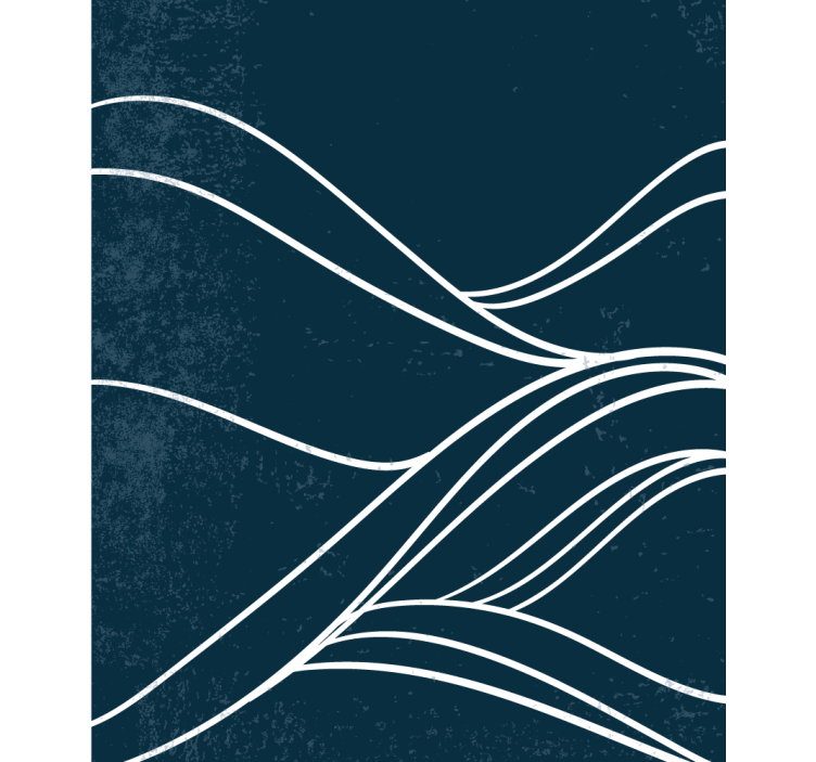 黑瞎子流动线条图案的产品展示 - TenStickers