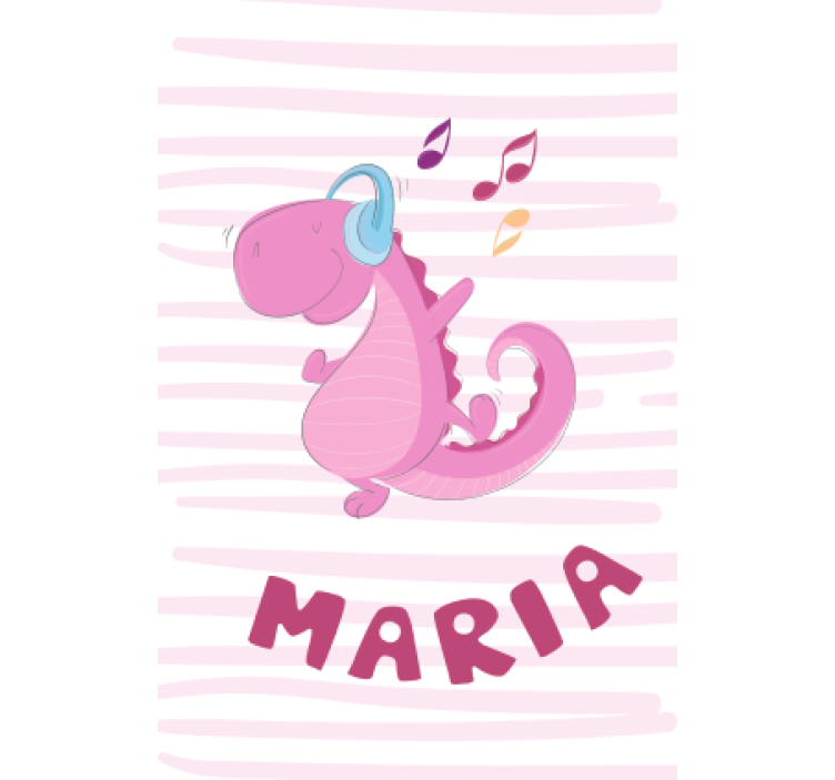 盲人与恐龙：可爱的有名字的恐龙 - TenStickers