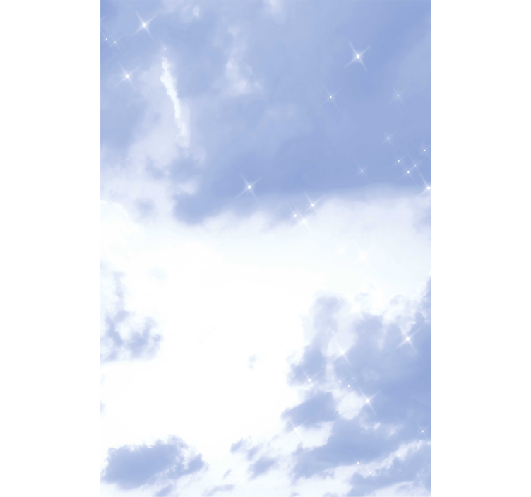 云雾缭绕的盲人柔和天空 - TenStickers