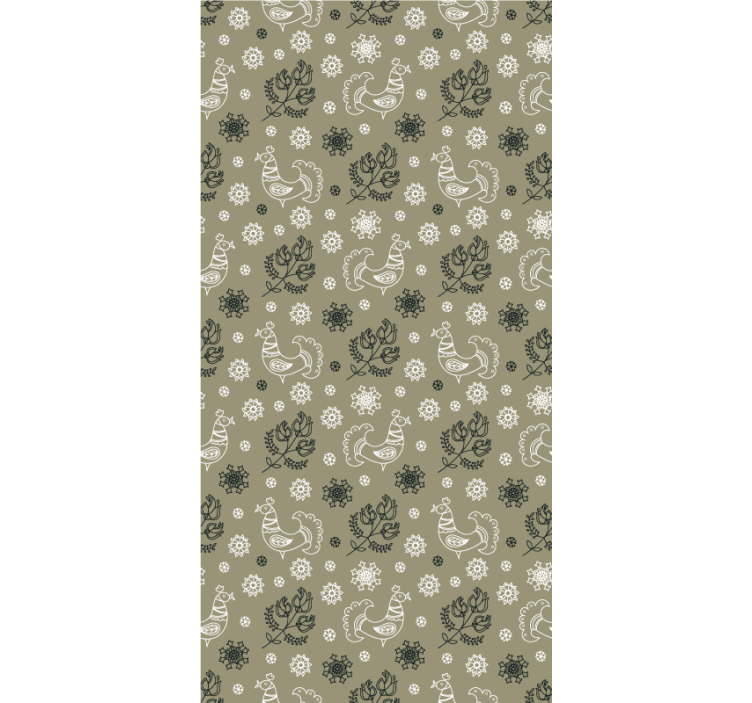 有动物的百叶窗迷人的鸟类图案 - TenStickers