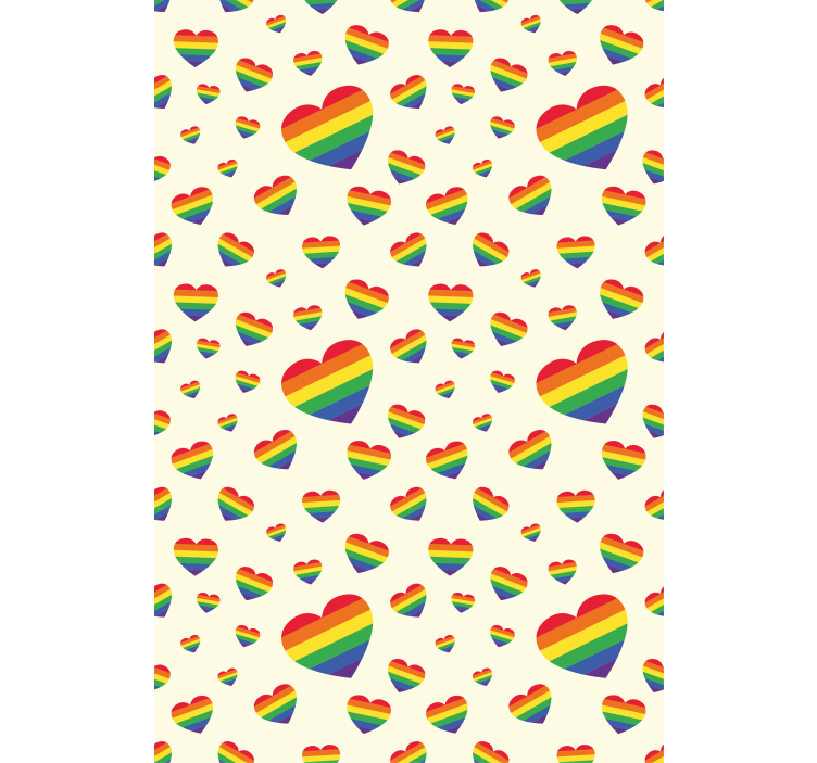 浪漫的盲人lgtb心形图案 - TenStickers