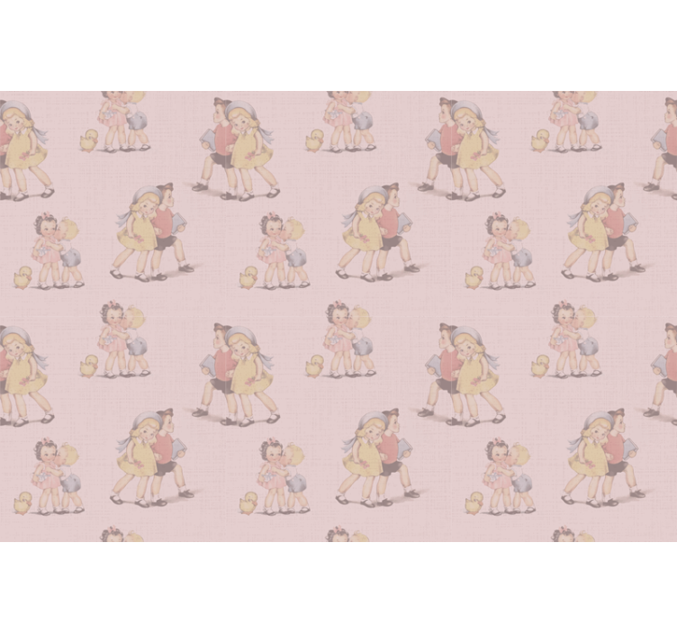 原有的盲人和孩子们一起玩耍 - TenStickers