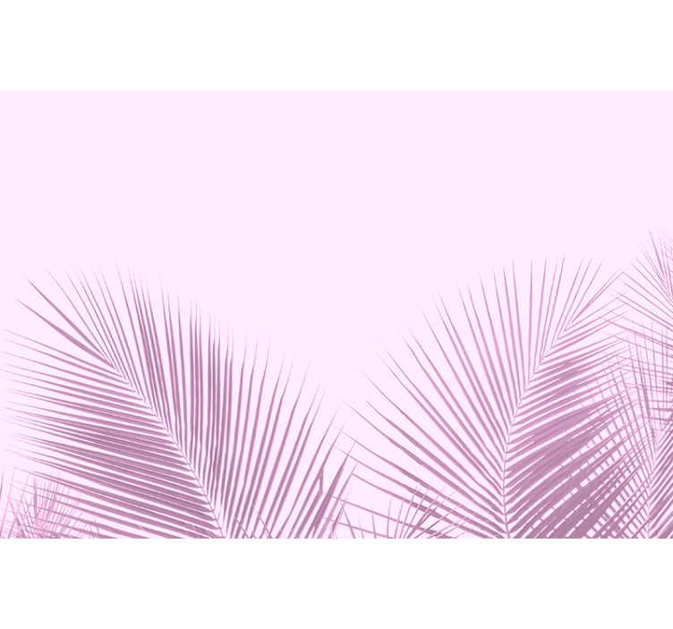 饭厅盲道棕榈叶剪影 - TenStickers