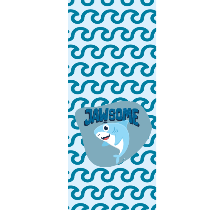 儿童盲人定制名字的小鲨鱼玩具 - TenStickers