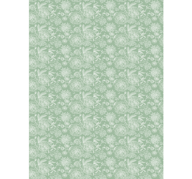 盲人花草的精致植物元素 - TenStickers