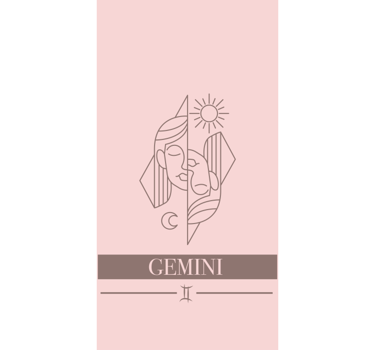 盲目用文字双子座设计 - TenStickers