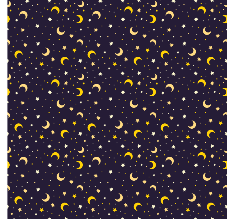 儿童卷簾 夜晚的星星图案 - TenStickers