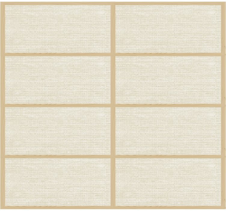 纹理和图案的卷簾 日式面板结构 - TenStickers