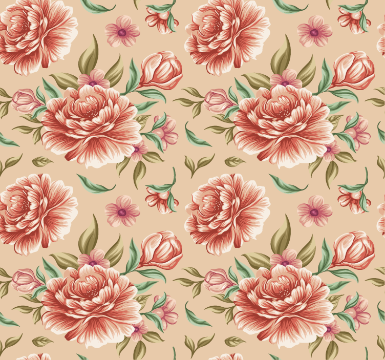 浪漫的卷簾 经典花束 - TenStickers