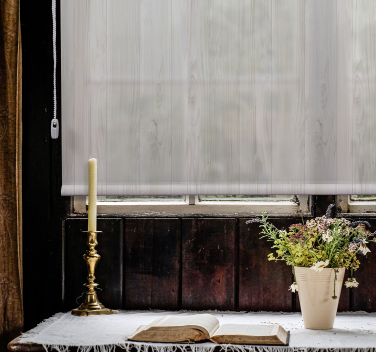 灰木仿古卷帘 - TenStickers