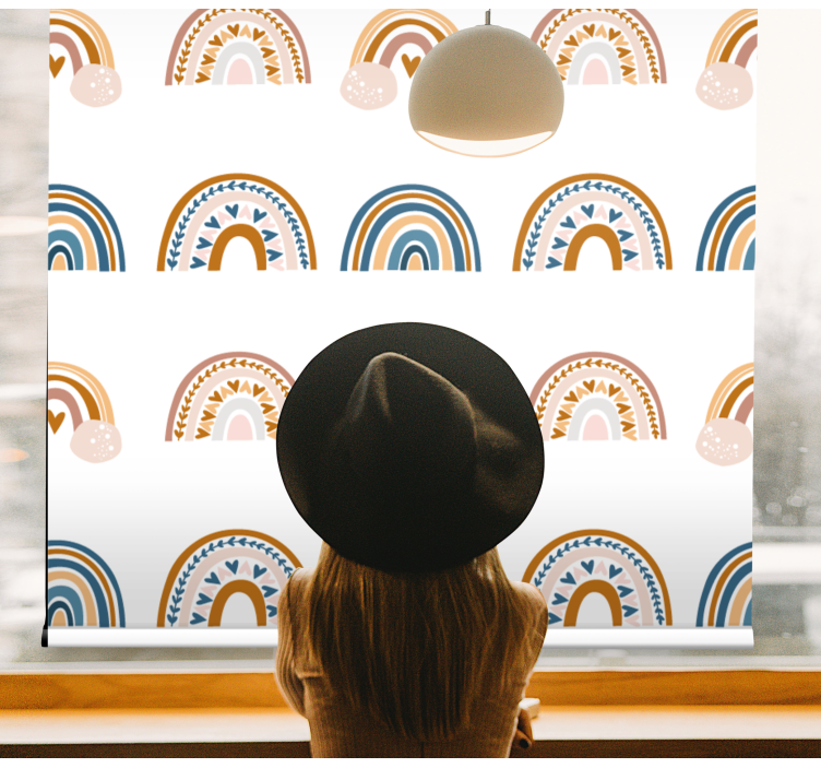 儿童盲人采用北欧彩虹图案设计 - TenStickers