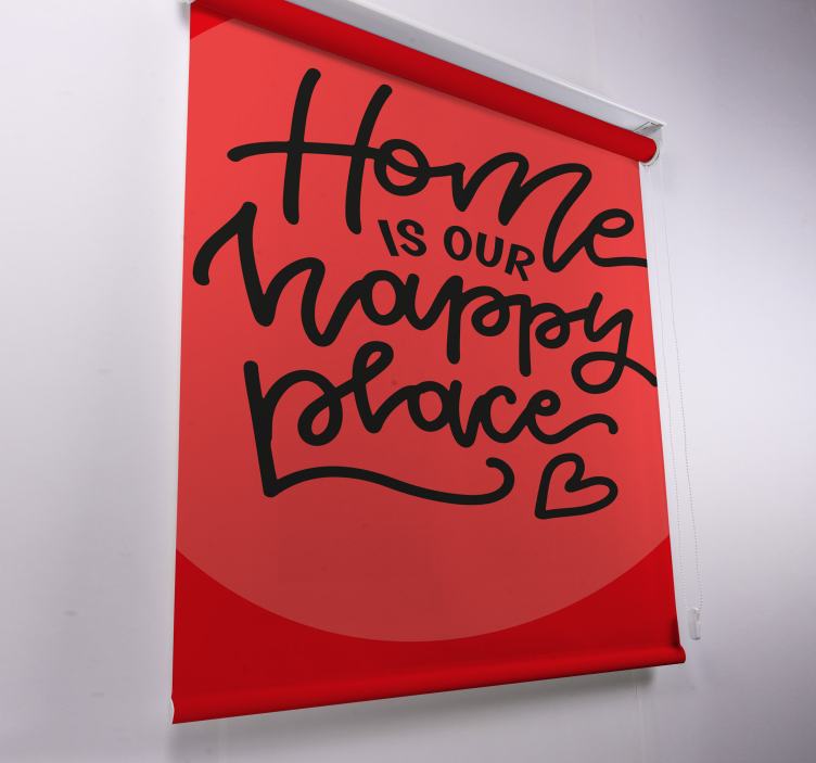 可爱的黑色文字客厅百叶窗 - TenStickers