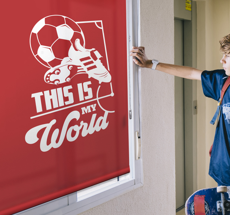 这是我的世界足球卷簾 - TenStickers