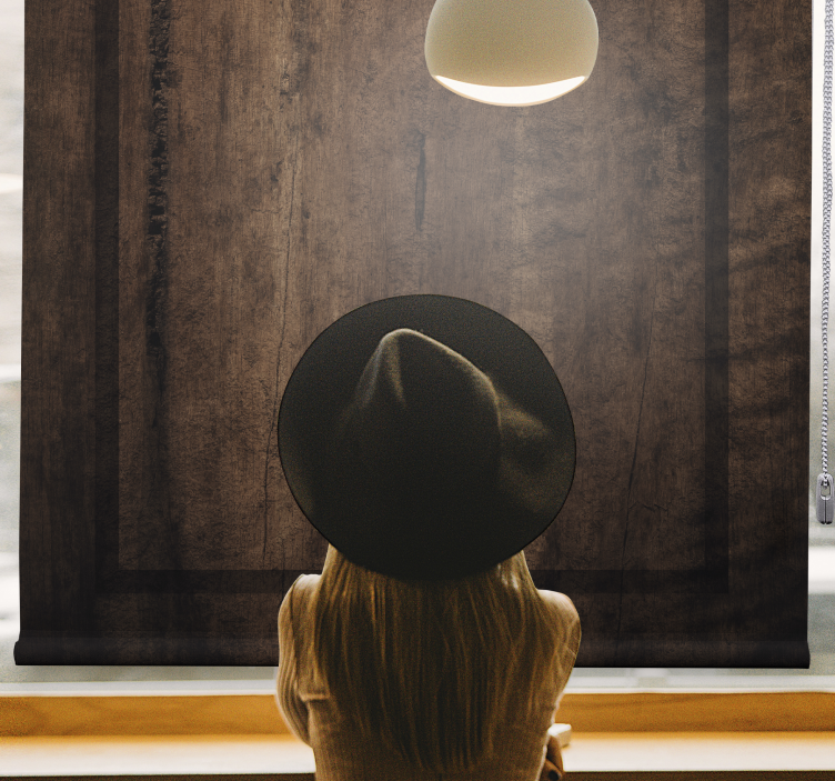 木板仿古卷簾 - TenStickers