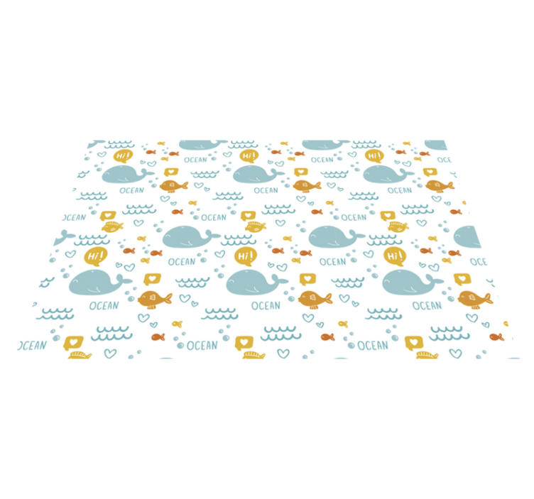 乙烯基儿童餐垫海洋生物 - TenStickers