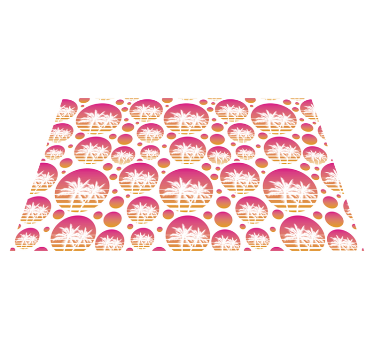 乙烯基餐垫原版热带棕榈图案 - TenStickers