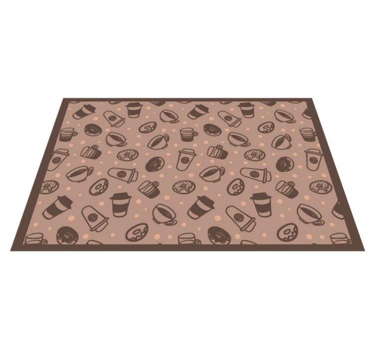 乙烯基餐垫原版咖啡杯图案 - TenStickers