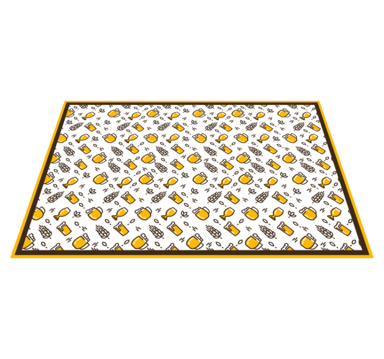 乙烯基餐垫原版手工啤酒图标 - TenStickers