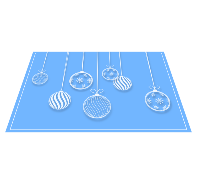 乙烯基圣诞餐垫挂饰节日装饰 - TenStickers