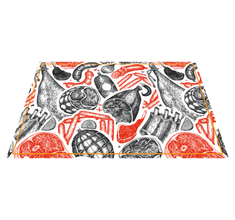 乙烯基餐垫原版食品插画图案 - TenStickers