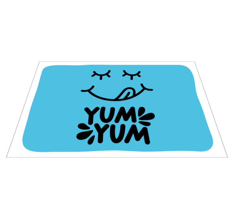 乙烯基餐垫原版 趣味餐食表达 - TenStickers