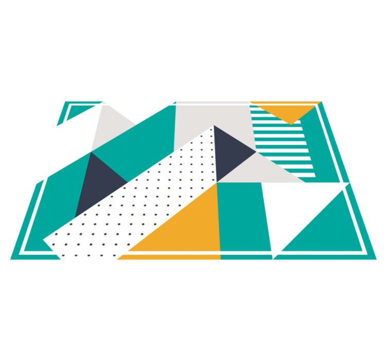 乙烯基餐垫几何图案形状 - TenStickers