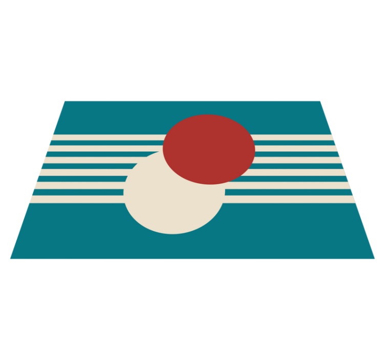 乙烯基餐垫抽象多彩形状 - TenStickers