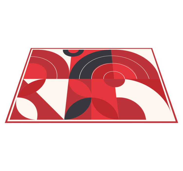 乙烯基餐垫呈现生动几何图形 - TenStickers