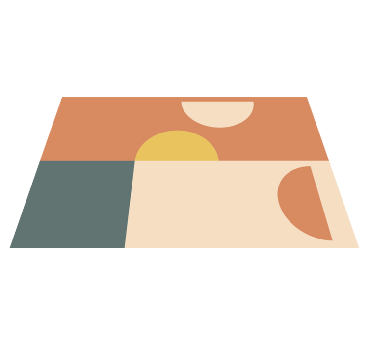 乙烯基餐垫彩色几何图形设计 - TenStickers