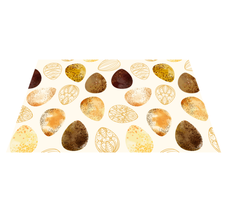 乙烯基餐垫原版优雅蛋形图案 - TenStickers
