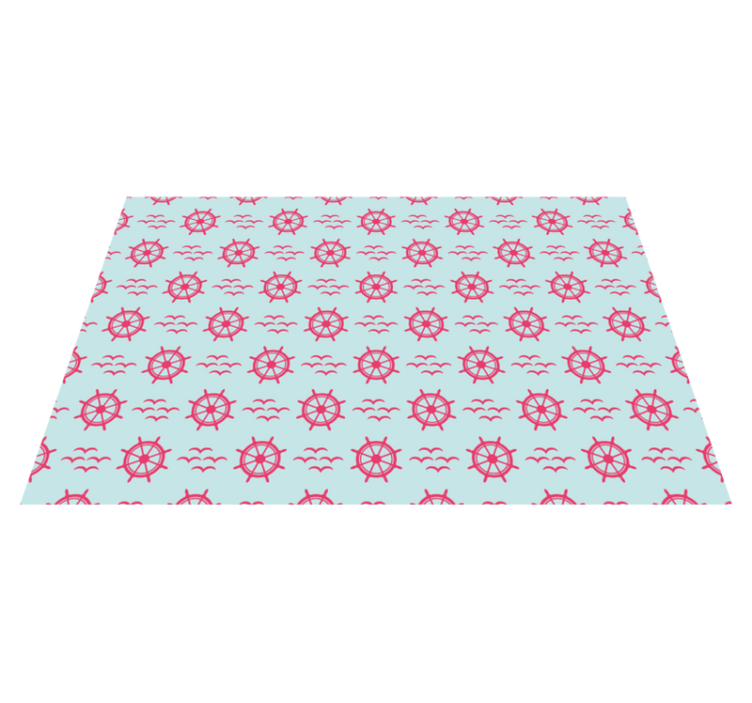 乙烯基餐垫原版航海方向盘 - TenStickers