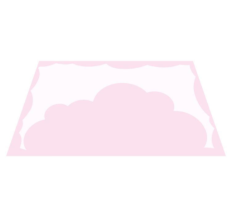 乙烯基儿童餐垫云朵主题背景 - TenStickers