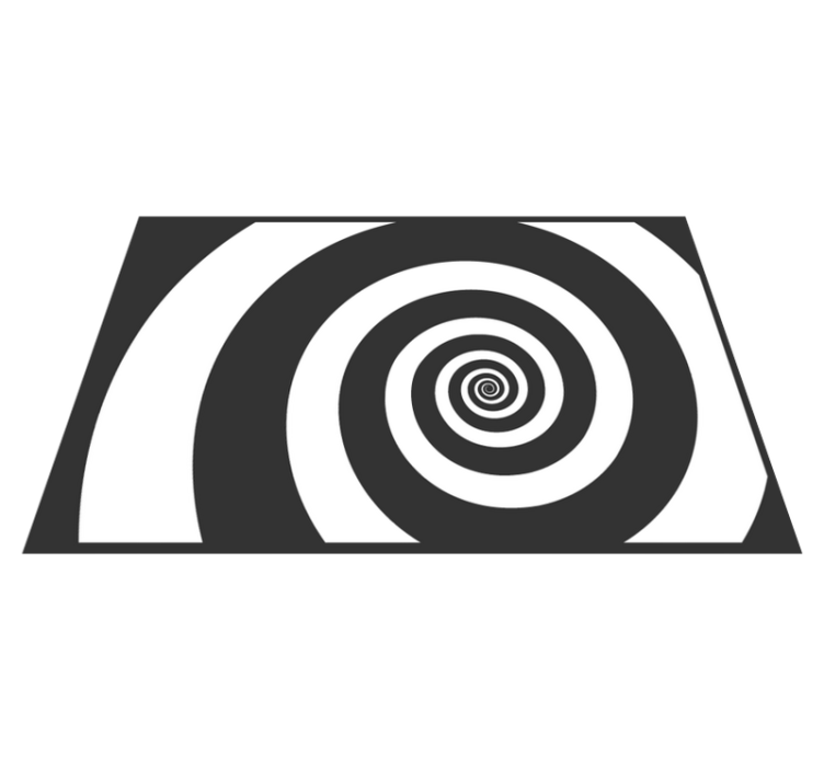 乙烯基餐垫贴图螺旋光学效果 - TenStickers