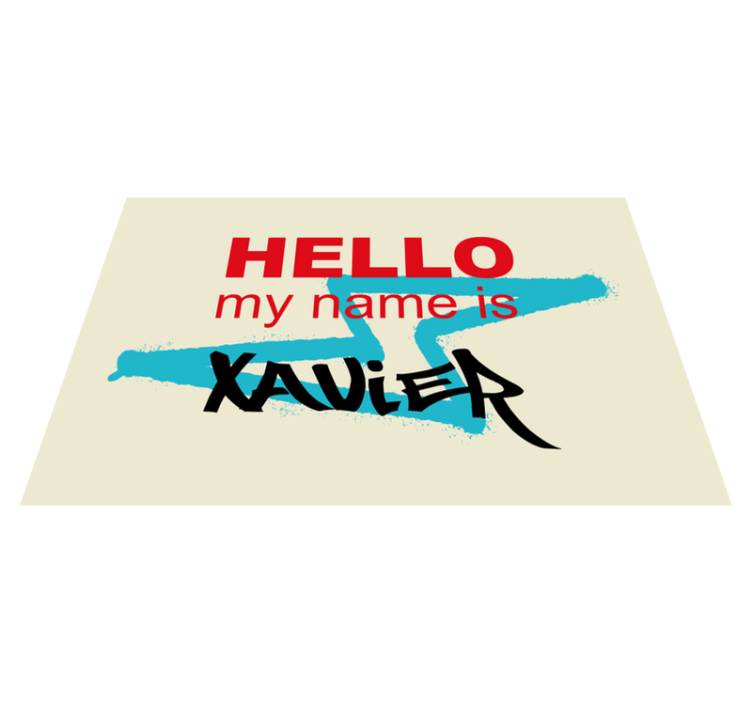 乙烯基餐垫个性化姓名公告 - TenStickers