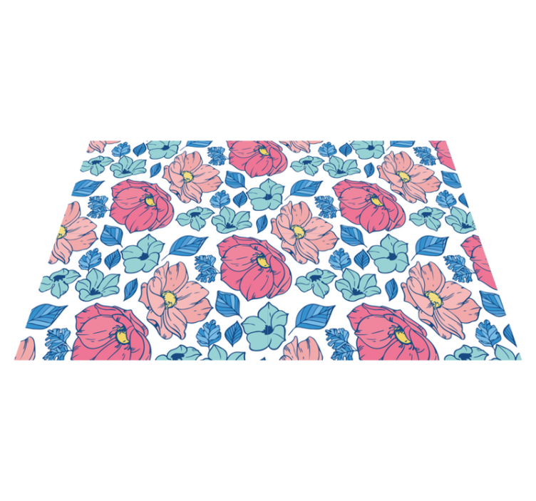 乙烯基餐垫原版植物艺术作品 - TenStickers