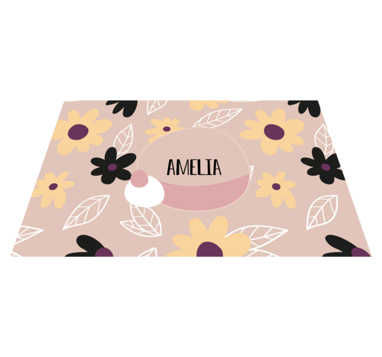 乙烯基儿童餐垫定制植物图案 - TenStickers