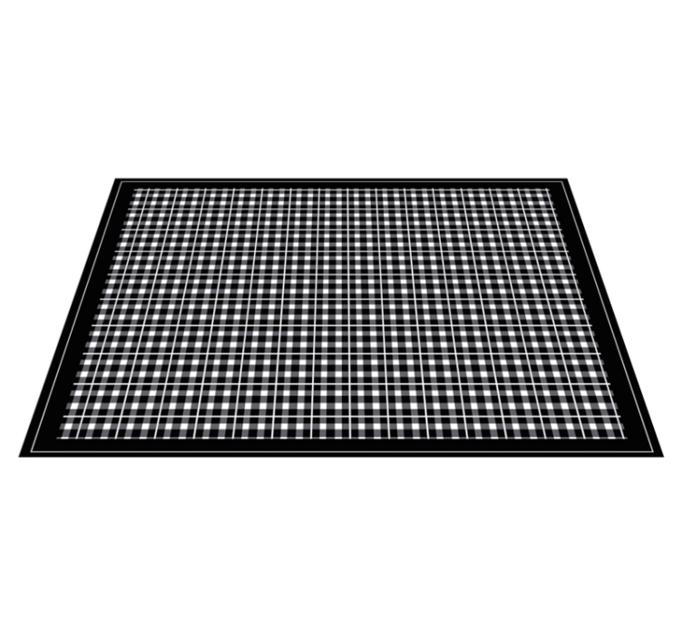 乙烯基餐垫贴图格子桌面 - TenStickers