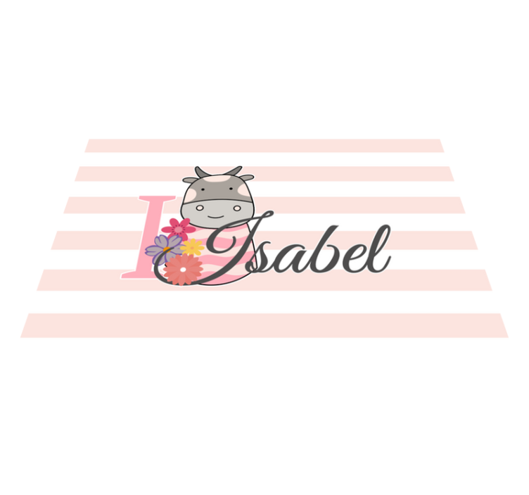 乙烯基餐垫品牌牛主题个性化设计 - TenStickers