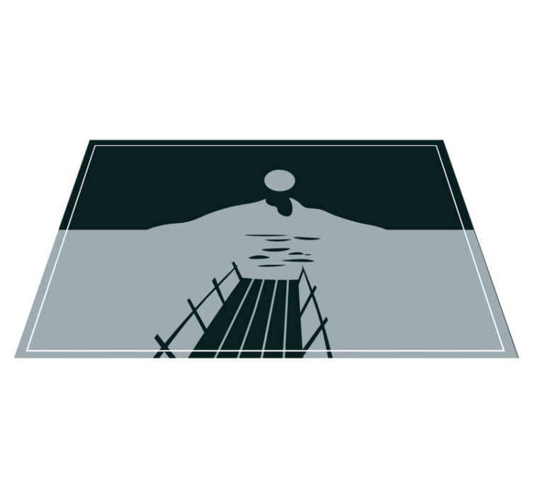 乙烯基餐垫水上桥梁 - TenStickers