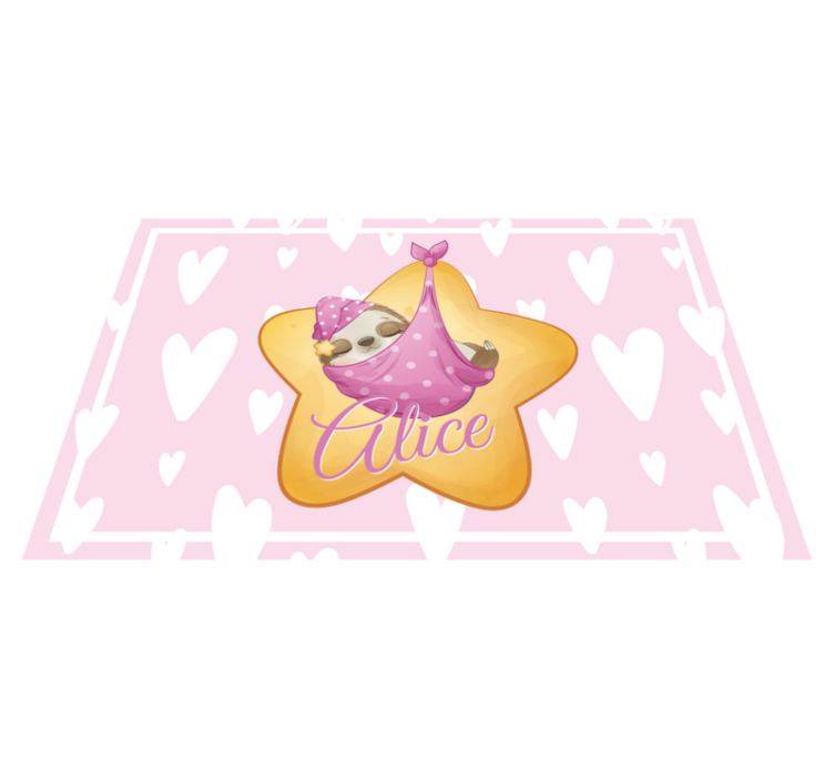 乙烯基儿童餐垫 星星中的树懒 - TenStickers