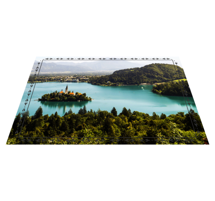 乙烯基餐垫宁静湖景 - TenStickers