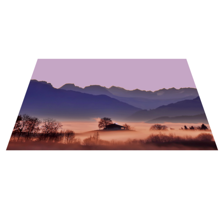 乙烯基餐垫宁静山景 - TenStickers