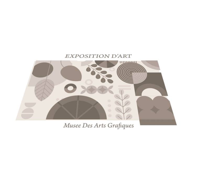 Exposition d'art graphique 乙烯基餐垫 - TenStickers