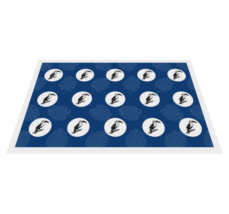 乙烯基餐垫原版热带鸟图案 - TenStickers