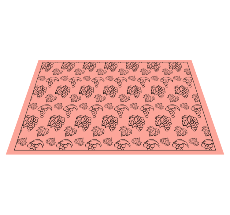 非洲风格罗莎葡萄原创餐垫 - TenStickers