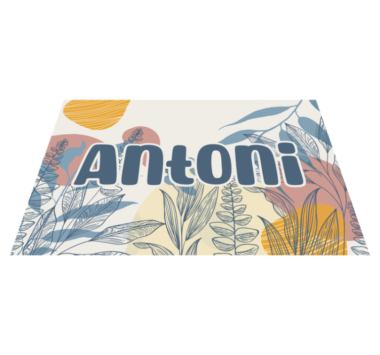 乙烯基餐垫原版时尚名字设计 - TenStickers