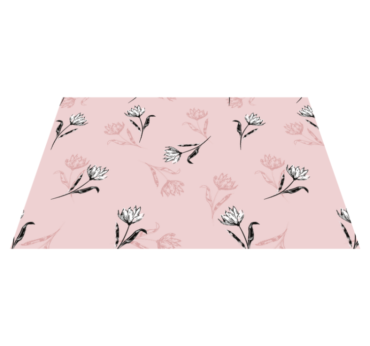 乙烯基餐垫贴图优雅植物组合 - TenStickers