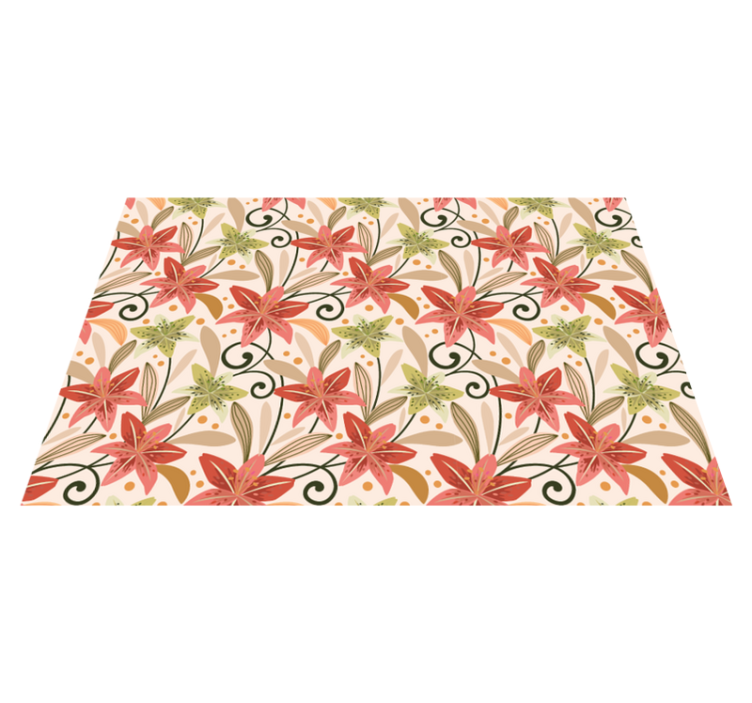 乙烯基餐垫原版生动花卉元素 - TenStickers