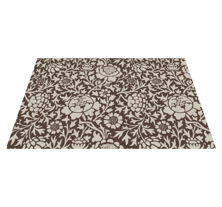 复古花卉印花长方形餐垫 - TenStickers